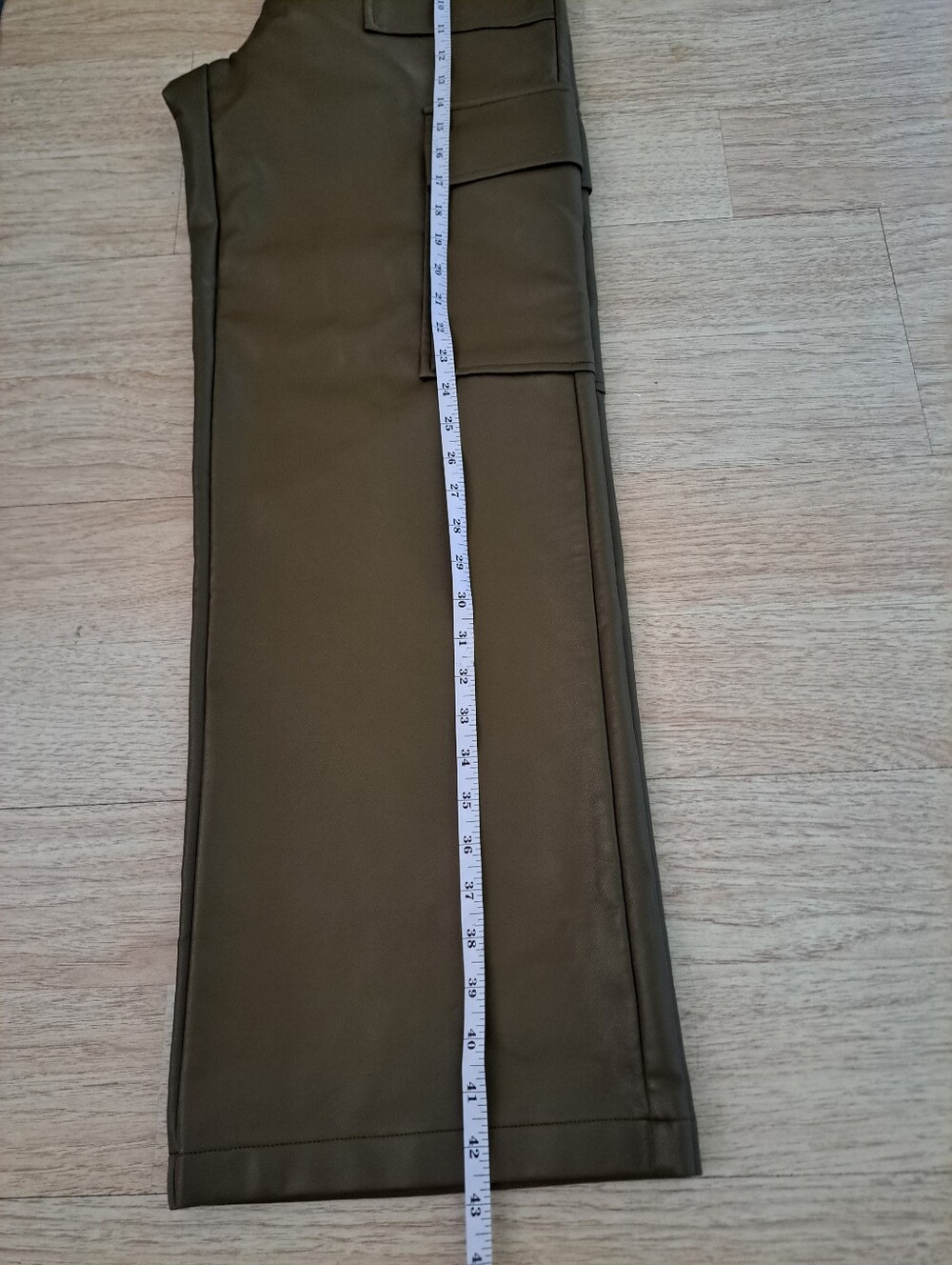 WAYF women  Olive Cargo Pants - Wide Leg Utility Style - Picture 3 of 8